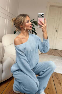 Dámsky pletený sveter Mosquito Misti svetlomodrý