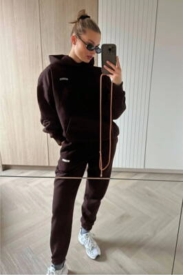 Dámske tepláky Mosquito Pure Dark Chocolate hnedé