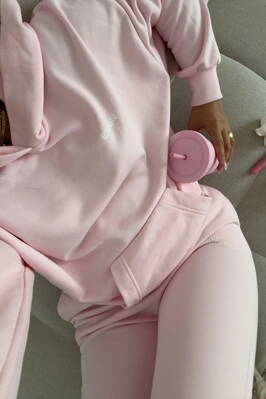 Dámska tepláková mikina s kapucňou Mosquito Pure Pastel Pink ružová