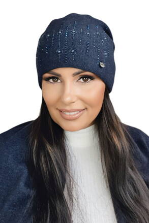 Svetlotmavomodrá dámska štýlová zimná čiapka Kamea Eleni