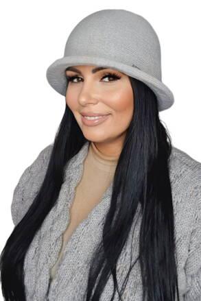 Tmavobéžový luxusný dámsky zimný klobúk Kamea Munira