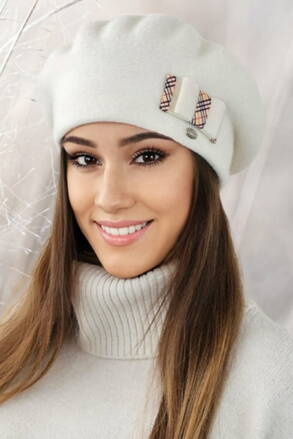 Smotanová dámska baretka na zimu Kamea Arnika