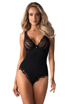 Luxusné body s čipkou Obsessive Luvae