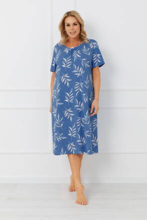 Dámska bavlnená nočná košeľa pre moletky Italian Fashion Perina nebesky modrá