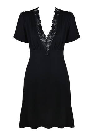 Dámska nočná košeľa Mediolano Etna čierna