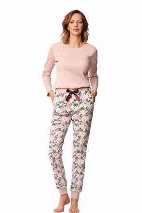 Elegantné dámske luxusné pyžamo Nipplex Zoe ružové