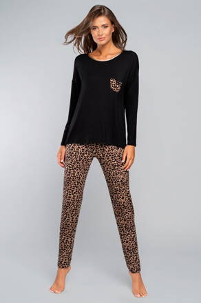 Elegantné dámske pyžamo s leopardím vzorom Italian Fashion Eila
