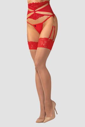 Podväzkové pančuchy Obsessive Matildea telové