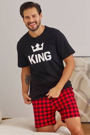 Krátke pánske pyžamo Royal Family King Dn-nightwear PMB.9952