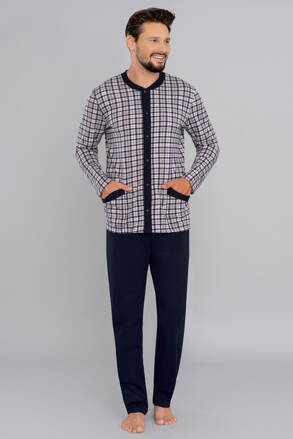 Pánske bavlnené pyžamo na gombíky Italian Fashion Dymitr