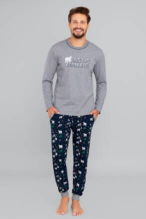 Pánske pyžamo Italian Fashion Manfred mega soft šedé