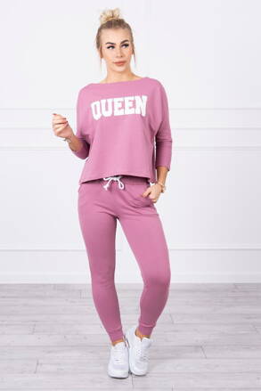 Dámska tepláková súprava Kesi Queen tmavoružová