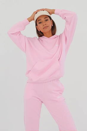 Dámska tepláková mikina s kapucňou Mosquito Pure Pastel Pink ružová