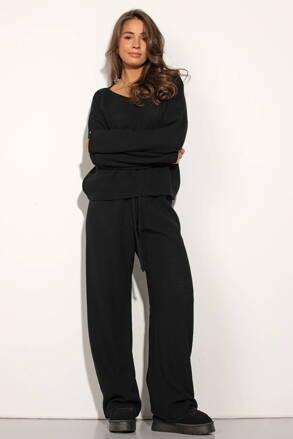 Dámske pletené nohavice Mosquito Misti čierne