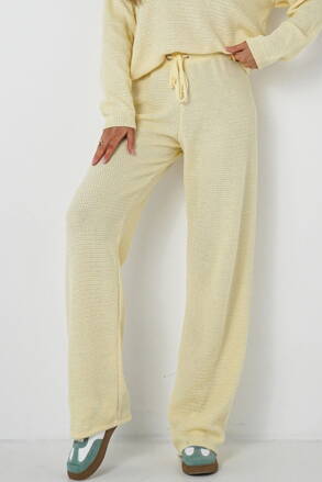 Dámske pletené nohavice Mosquito Misti žlté