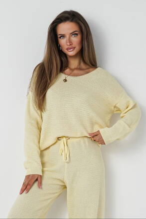 Dámsky pletený sveter Mosquito Misti žltý