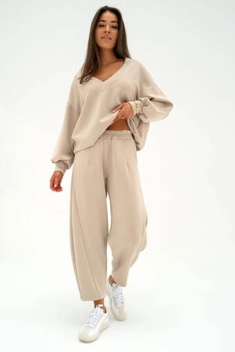 Dámske tepláky soft Mosquito Ollie Beige béžové