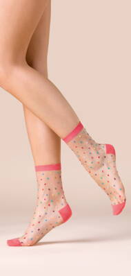 Silonkové ponožky bodkované Gabriella Gigi