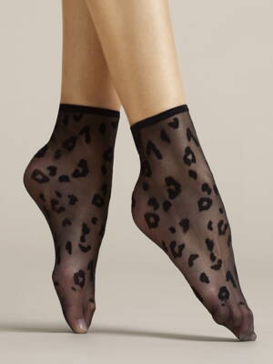Silonkové ponožky Fiore Doria Black 8 DEN