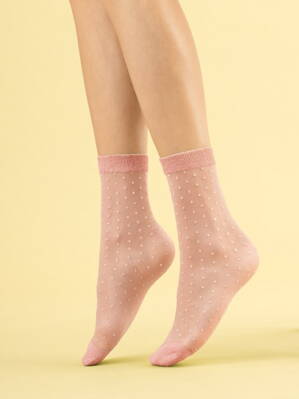 Silonkové ponožky bodkované Fiore Secco 20 DEN