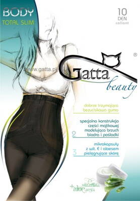 Sťahovacie zoštíhľujúce pančuchy silonky Gatta Body Total Slim 10 DEN