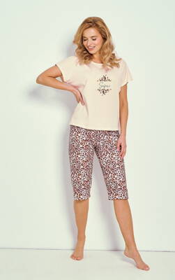 Dámske bavlnené pyžamo krátke Taro Chrissy 3320 svetloružové Dámske bavlnené pyžamo krátke Taro Chrissy 3320 svetloružové