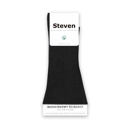 Pánske ponožky dlhé Steven 018-29 čierne