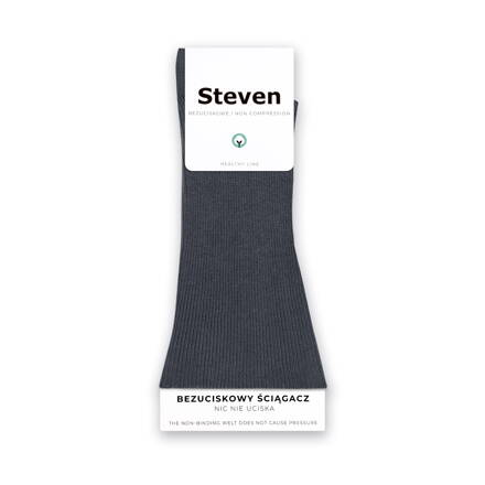 Pánske ponožky dlhé Steven 018-28 grafitové