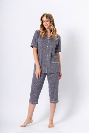 Dámske bavlnené pyžamo pre moletky M-Max Halima 1374 