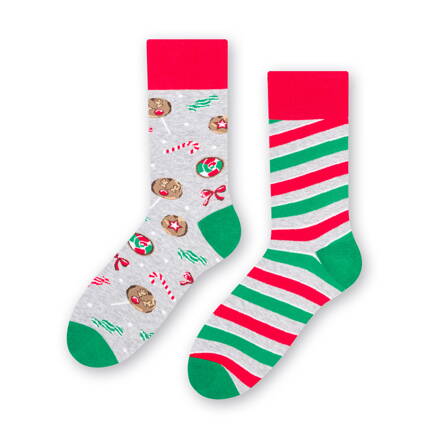 Vianočné ponožky Steven 136-069 melanžové svetlošedé