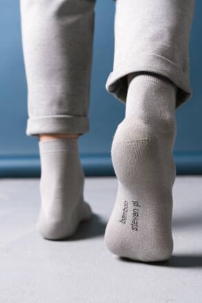 Ponožky dlhé Steven 028-003 šedé