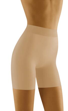 Sťahovacie nohavičky boxerky s predĺženou nohavičkou Wol-Bar Figurata béžové