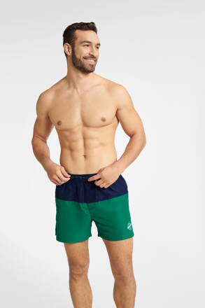 Pánske plavky šortky Henderson Gem 40780-59X tmavomodro-zelené