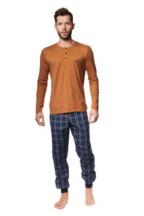 Pánske pyžamo s károvanými nohavicami Henderson Max 39239-18X