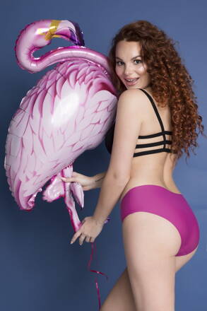 Bezšvové nohavičky vyššie Julimex Simple Panty fialové