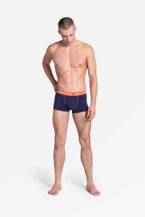 2 PACK boxerky Henderson Loyd 38837 tmavomodré a oranžové