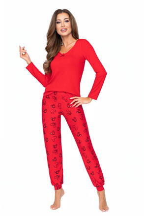 Dámske pyžamo Mickey Mouse Donna Mika červené