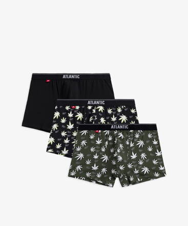 3-PACK pánske bavlnené boxerky Atlantic Blazy Tom 3MH-183 