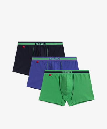 3-PACK pánske bavlnené boxerky Atlantic 3MH-181