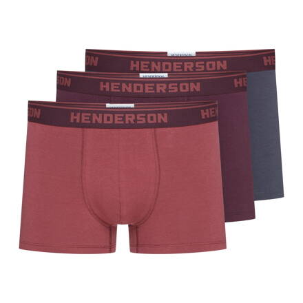 3-PACK pánske bavlnené boxerky Henderson Jawel 41931-MLC 3-pack Multicolor