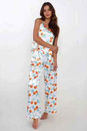 Dámske saténové pyžamo Dkaren KI 019