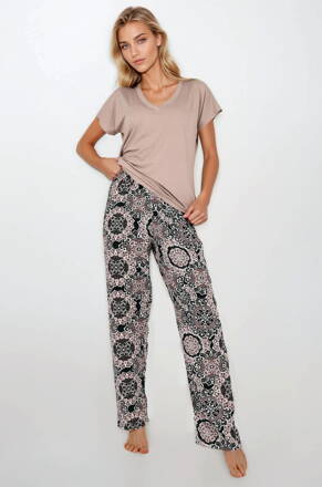 Elegantné luxusné dámske pyžamo Momenti Per Me Chocomisu