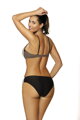 Štýlové plavky push-up Marko Charlotte Dark Taupe M-495 (7) mocca