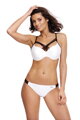Dámske dvojdielne plavky s push-up Marko Electra Bianco M-542 (5) biele