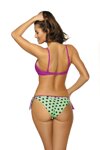 Dámske dvojdielne vystužené plavky Marko Emily Very Fuchsia M-451 (7) jahodové