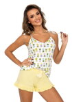 Dámske elegantné pyžamo krátke Donna Ananas žlté