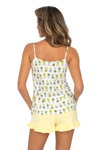 Dámske elegantné pyžamo krátke Donna Ananas žlté