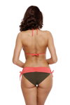 Dámske dvojdielne plavky Marko Athena Green-Coral M-552 (1) koralovo-khaki