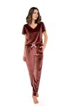 Dámske domáce oblečenie Babella Audrey burgundy