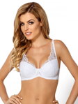 Podprsenka bralette vystužená Nipplex Claudia Braletka Push up biela SK